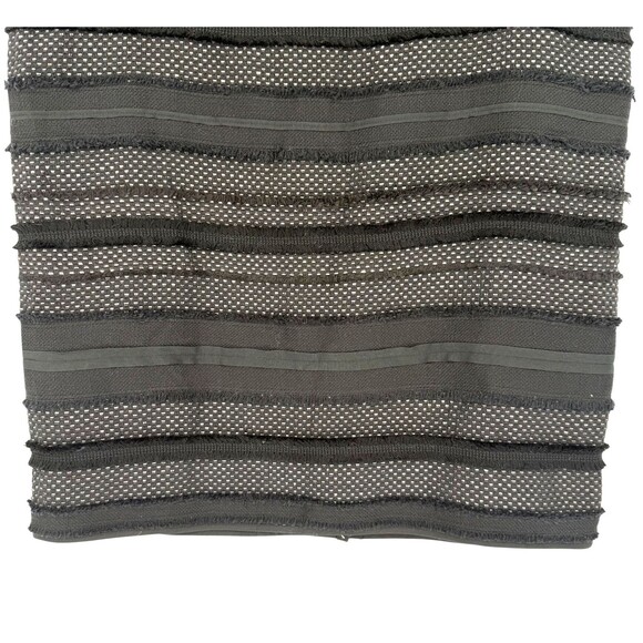 Talbots Tweed Pencil Skirt Size 10 Black Fringe Textured Lined Career Office NWT - Picture 6 of 15